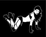 Sexy Mud Flap Girl Decal Sticker